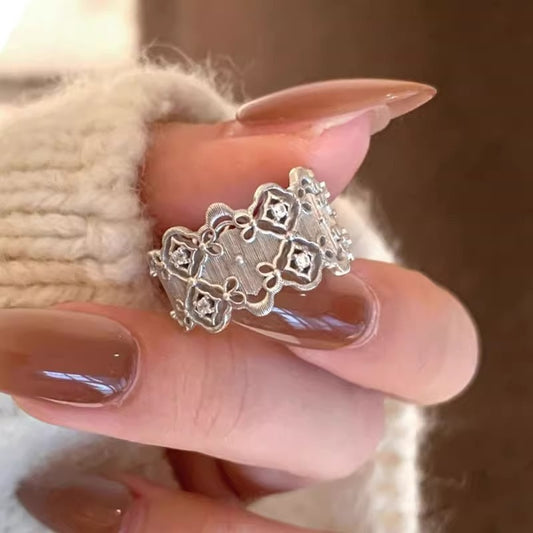 Unique Design Sterling Silver Band Ring