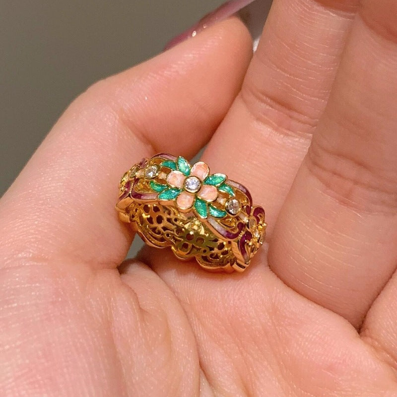 Traditional 18k Gold Filled Moonstone Ring