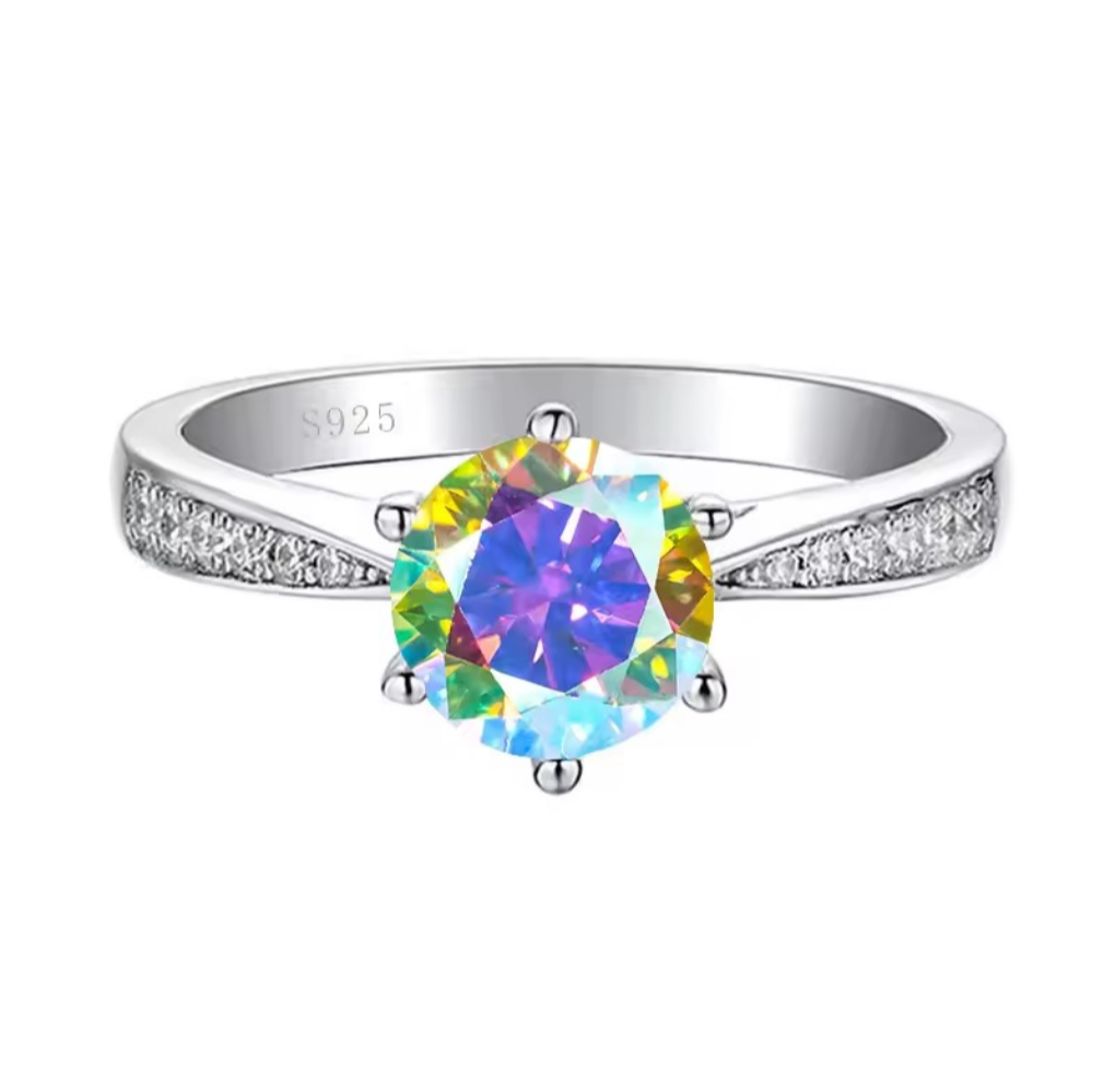 Ring Made for Fairy 1ct Moissanite Sterling Silver Certified Ring