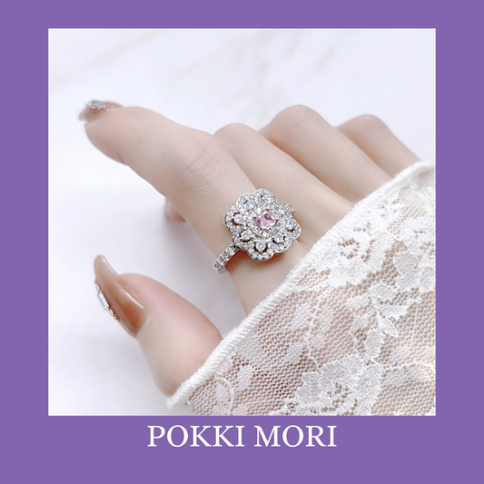 Princess Peach Sterling Silver 925 Ring Resizable