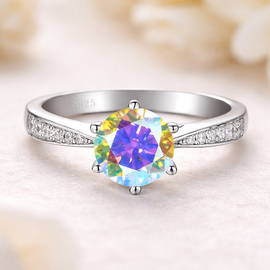 Ring Made for Fairy 1ct Moissanite Sterling Silver Certified Ring