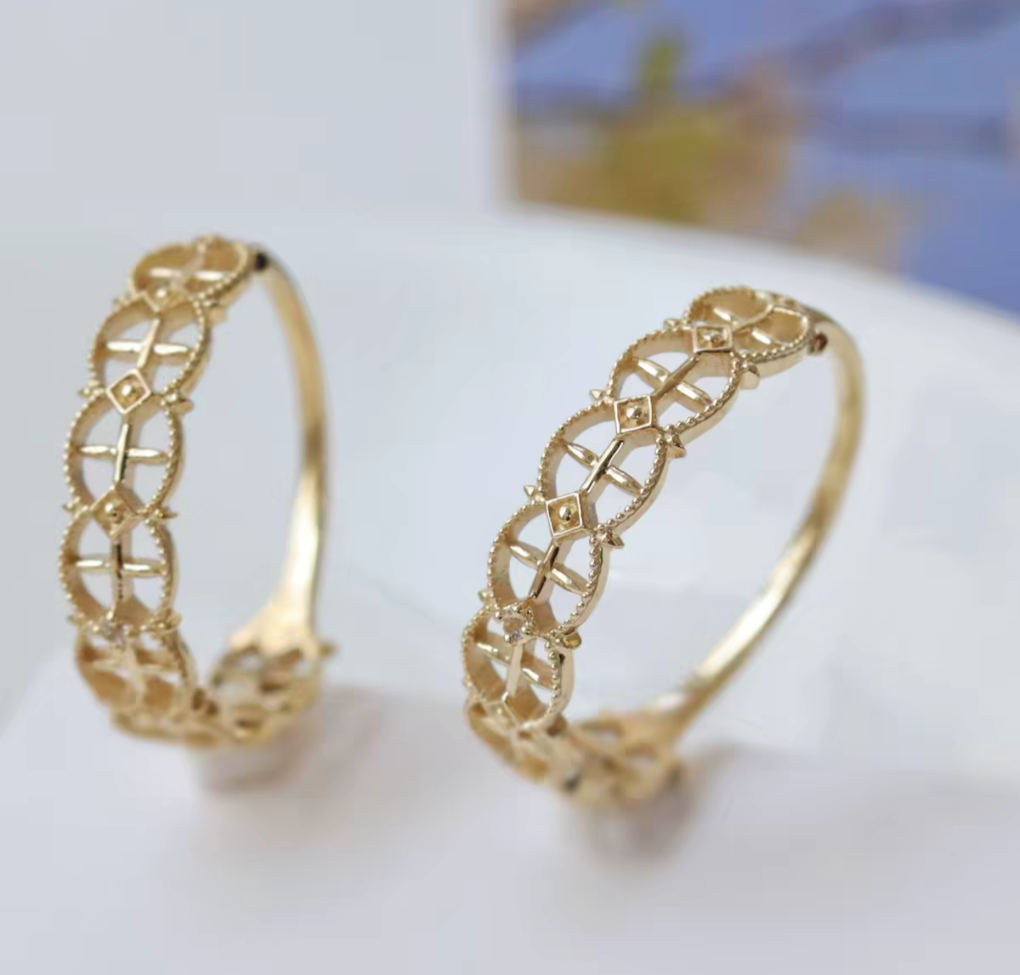 Waltz 9K gold vintage lace Certified Ring