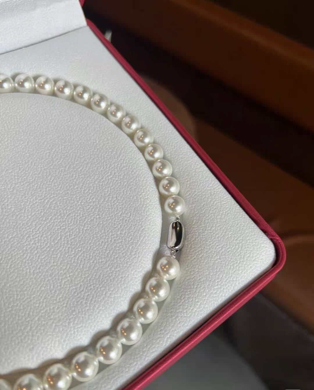 Natural Australian Pearls Classic Vibe Sterling Silver Necklace -Giftable Packing as Pictures-Greeting Card-Custom Hand written Note