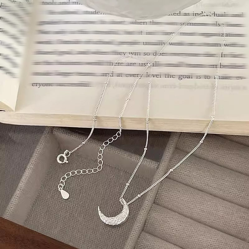Crescent moon Sterling Silver necklace