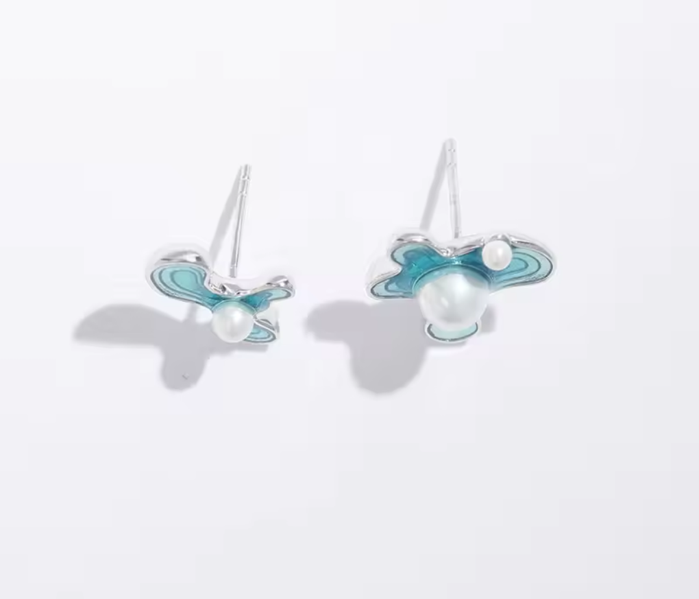 Exquisite Minimalist Sterling Silver Stud earrings