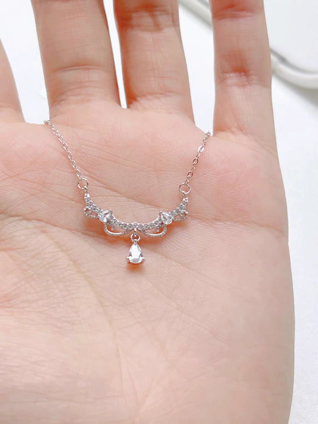 Princess bride 999 Silver Necklace with lab certificate