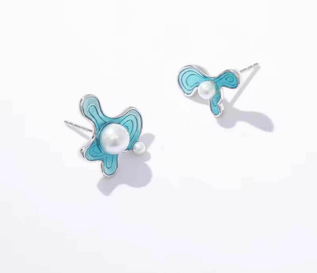 Exquisite Minimalist Sterling Silver Stud earrings