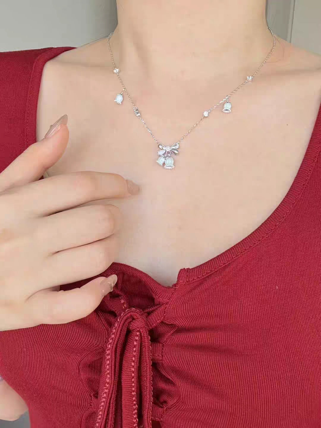 Bell owner Sterling Silver 925 Necklace with Lab certificate