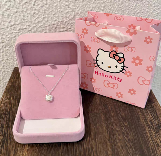 Hello Kitty Sterling Silver 925 Necklace with Exclusive Gift Packing - limited Pieces