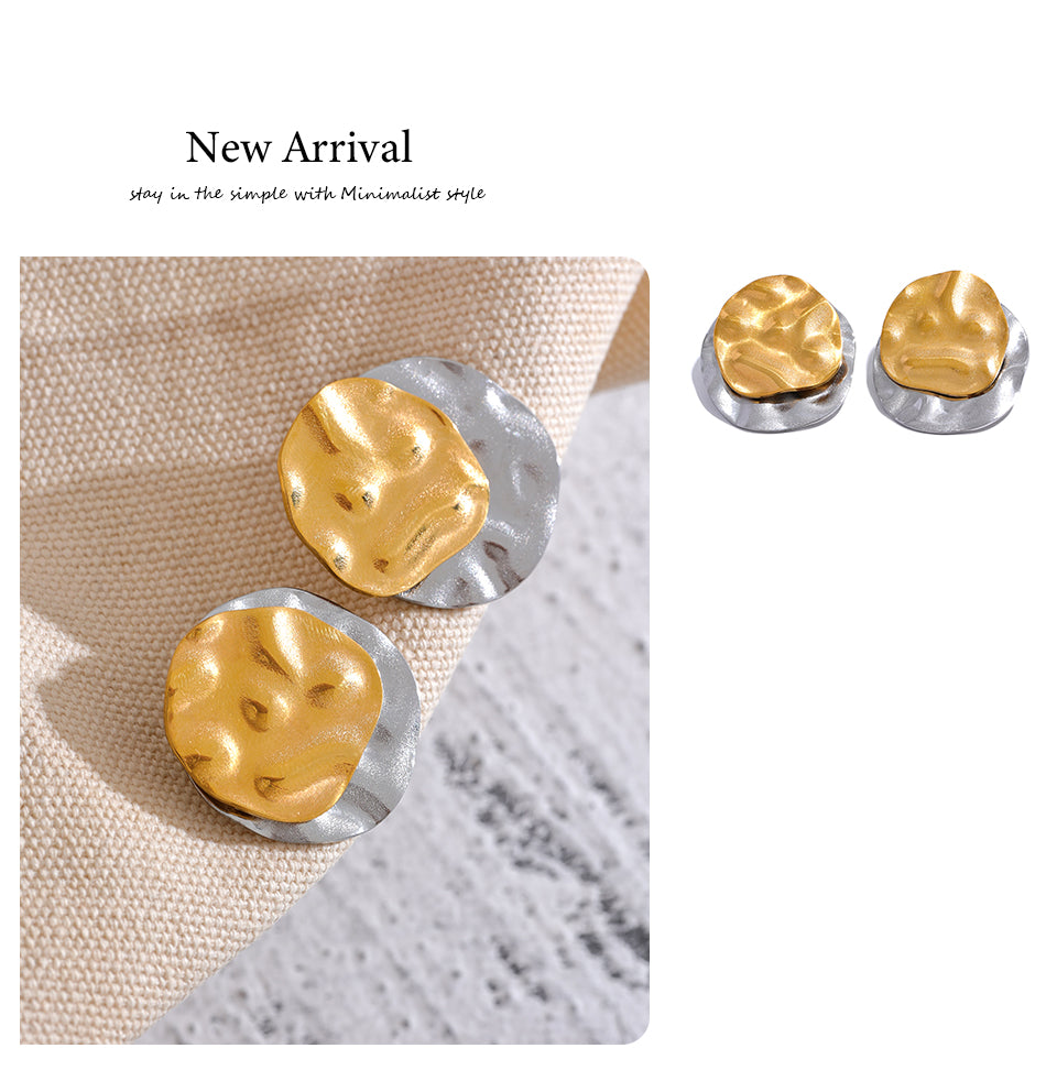 Fusion Themed Dainty 18k Gold Filled Studs