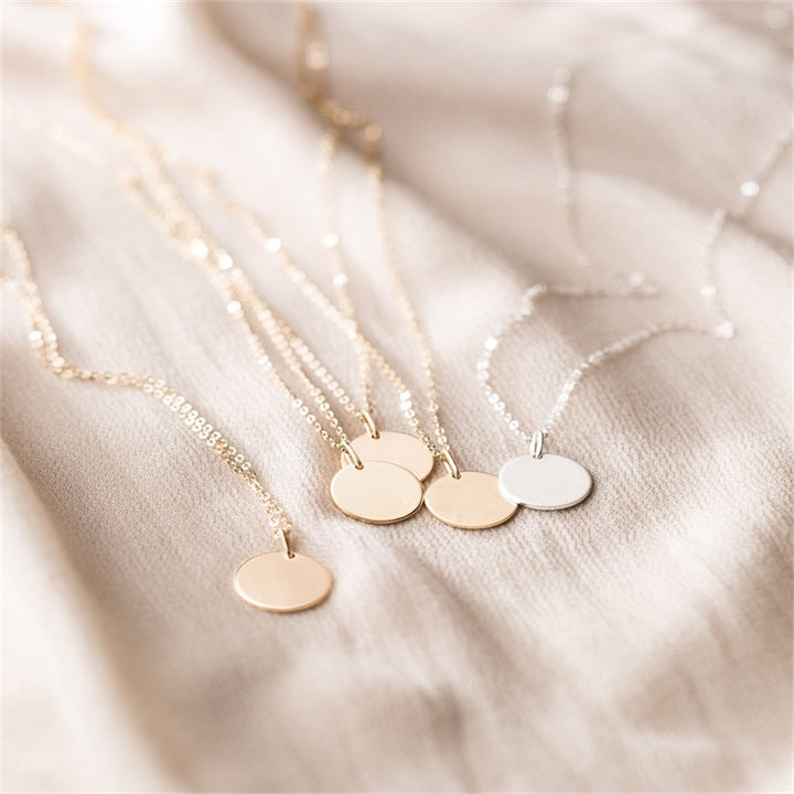 Minimalist Trendy Sterling Silver and 18k Gold filled Necklace