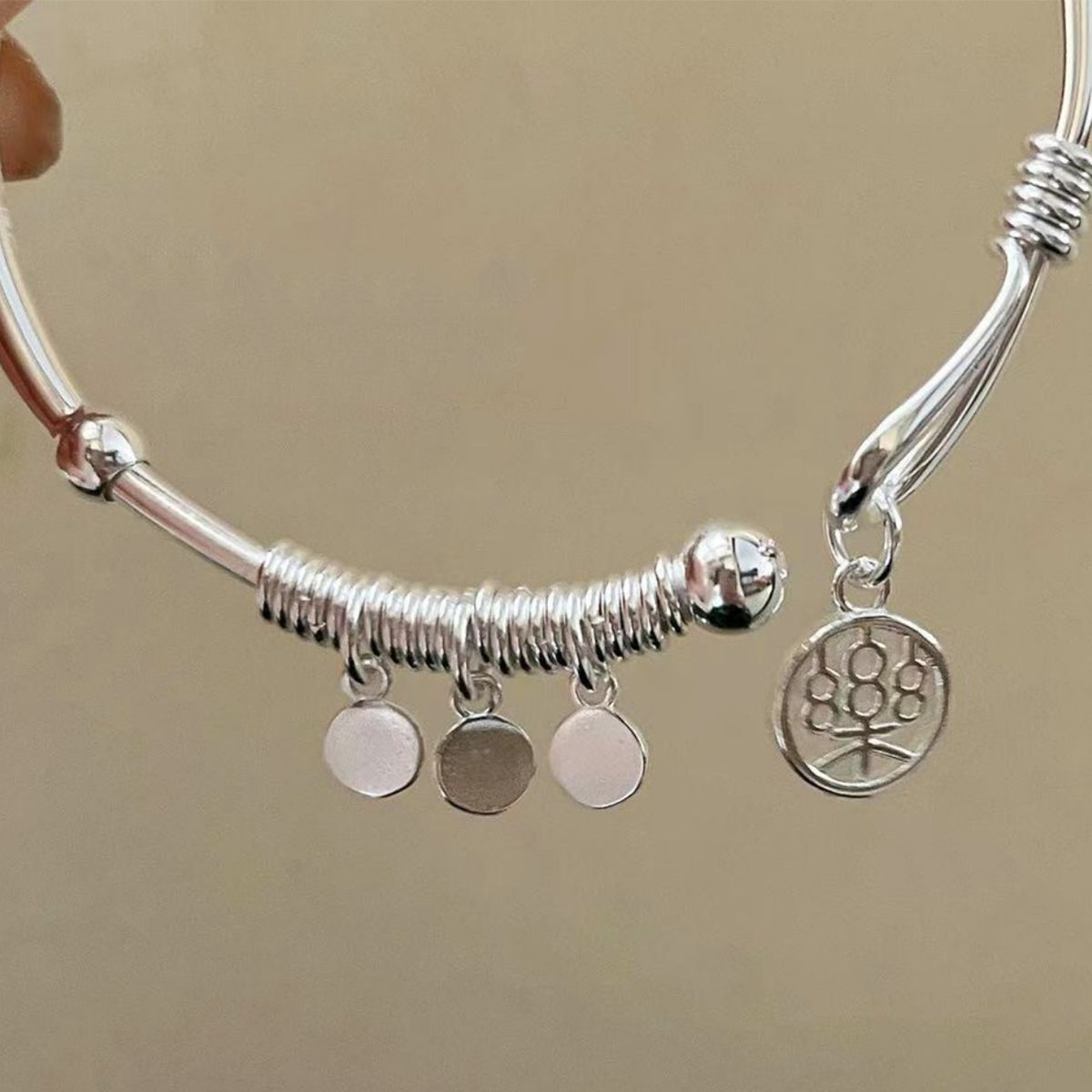 Blessing Protect Sterling Silver Cuff bracelet