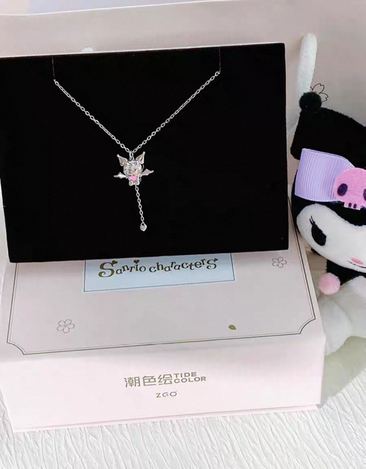 Sanrio Kuromi Sterling Silver 925 Necklace with exclusive Gift Packing