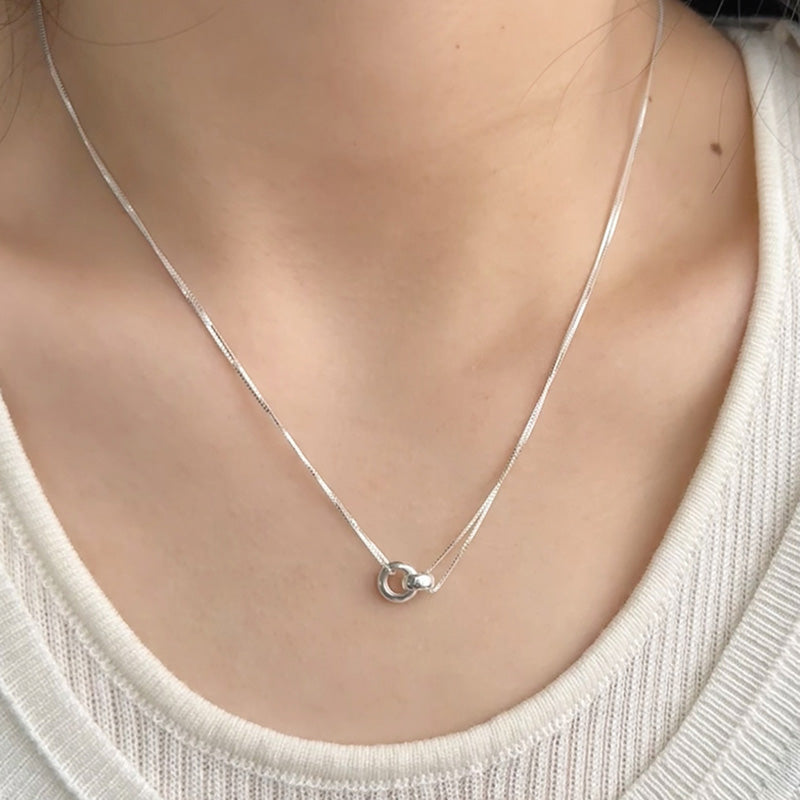 Linked together Sterling Silver Necklace