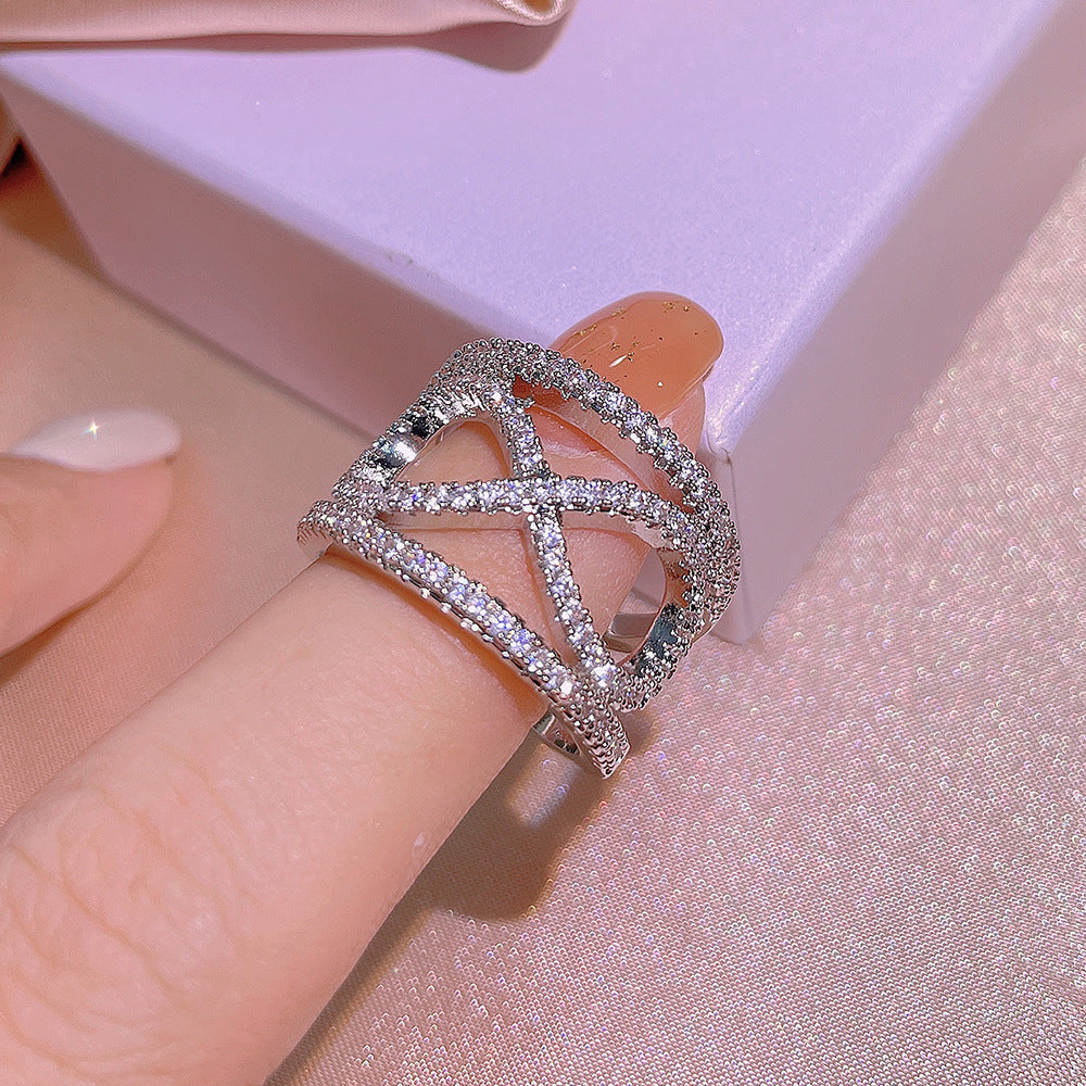 Infinity scarf Sterling Silver 925 Luxurious Ring