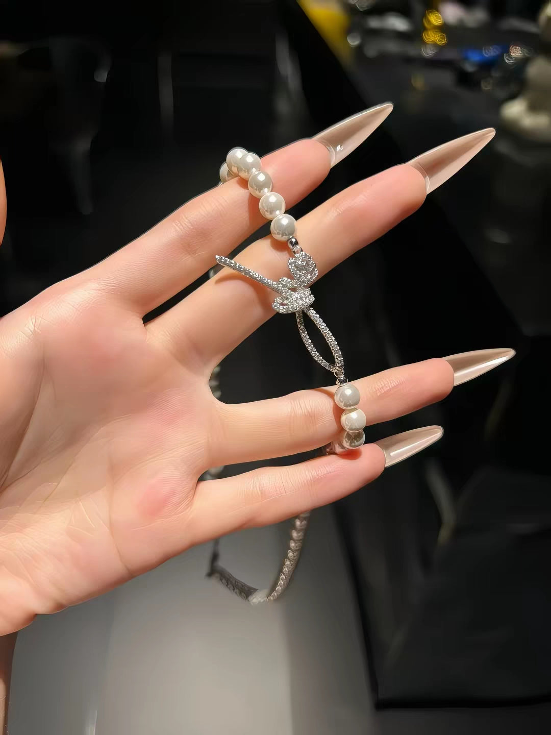 Natural Australian Pearls permanent Knot  Sterling Silver Necklace -Giftable Packing as Picture s-Greeting Card-Custom Hand written Note