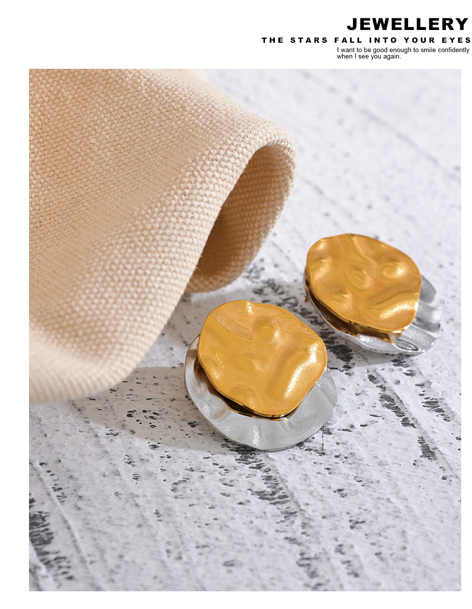 Fusion Themed Dainty 18k Gold Filled Studs