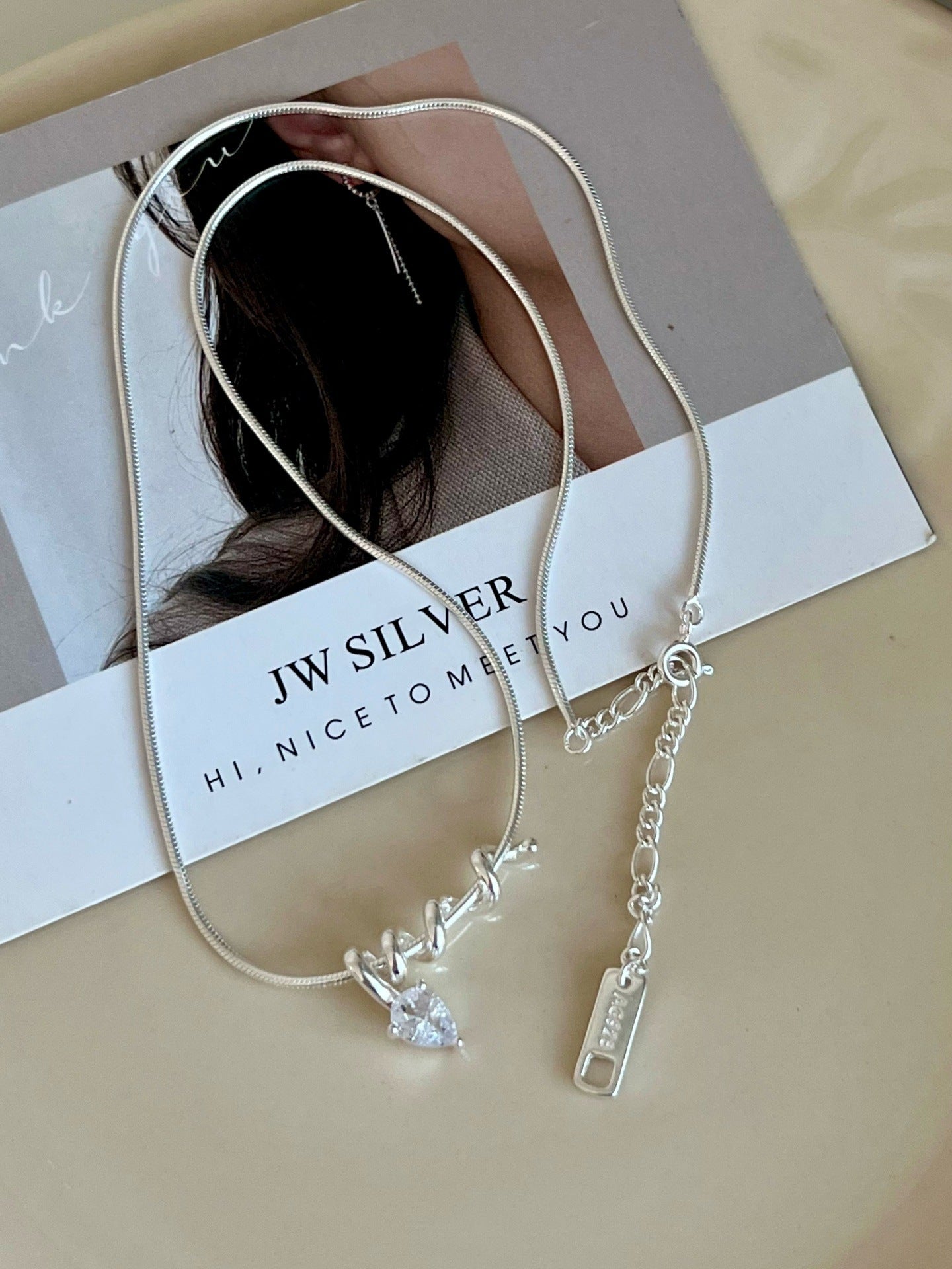 Tangled Heart Sterling Silver Necklace