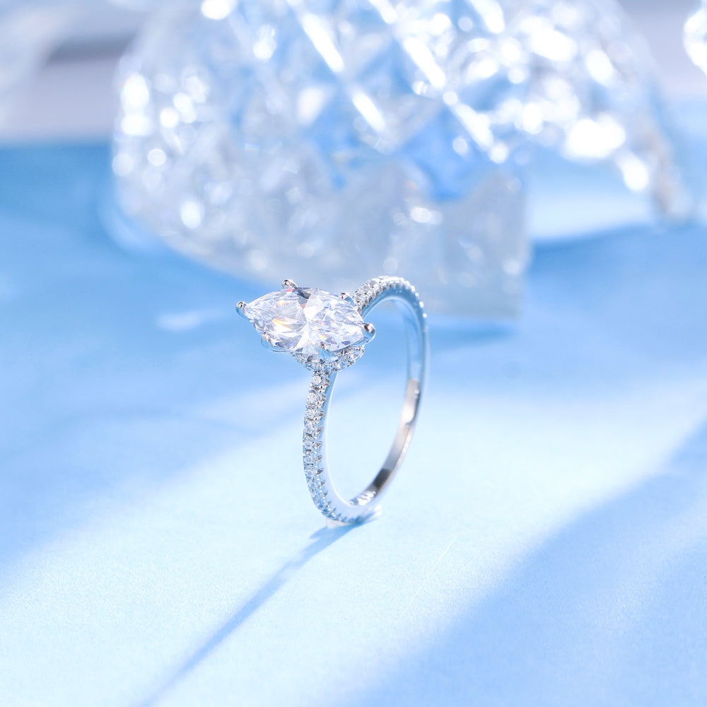 Marquise echo Sterling Silver 925 Ring