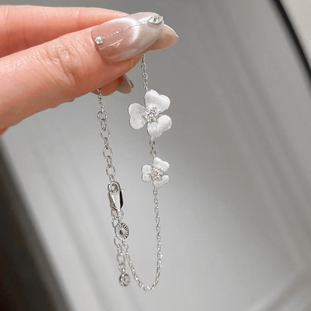 Clover Sterling Silver Bracelet