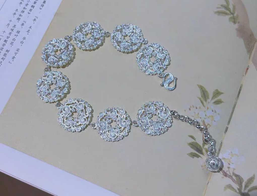 Promised myself 999 Silver Bracelet with lab Certificate