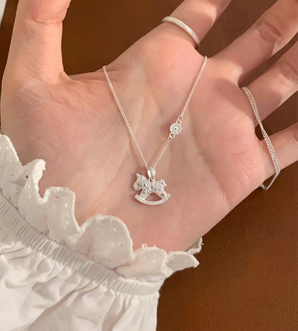 Unicorn Ride Sterling Silver 925 Necklace
