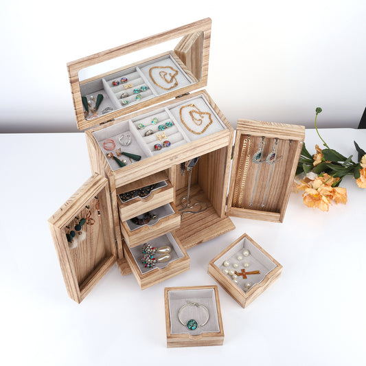 Wooden Vintage Style Jewelry Organizer