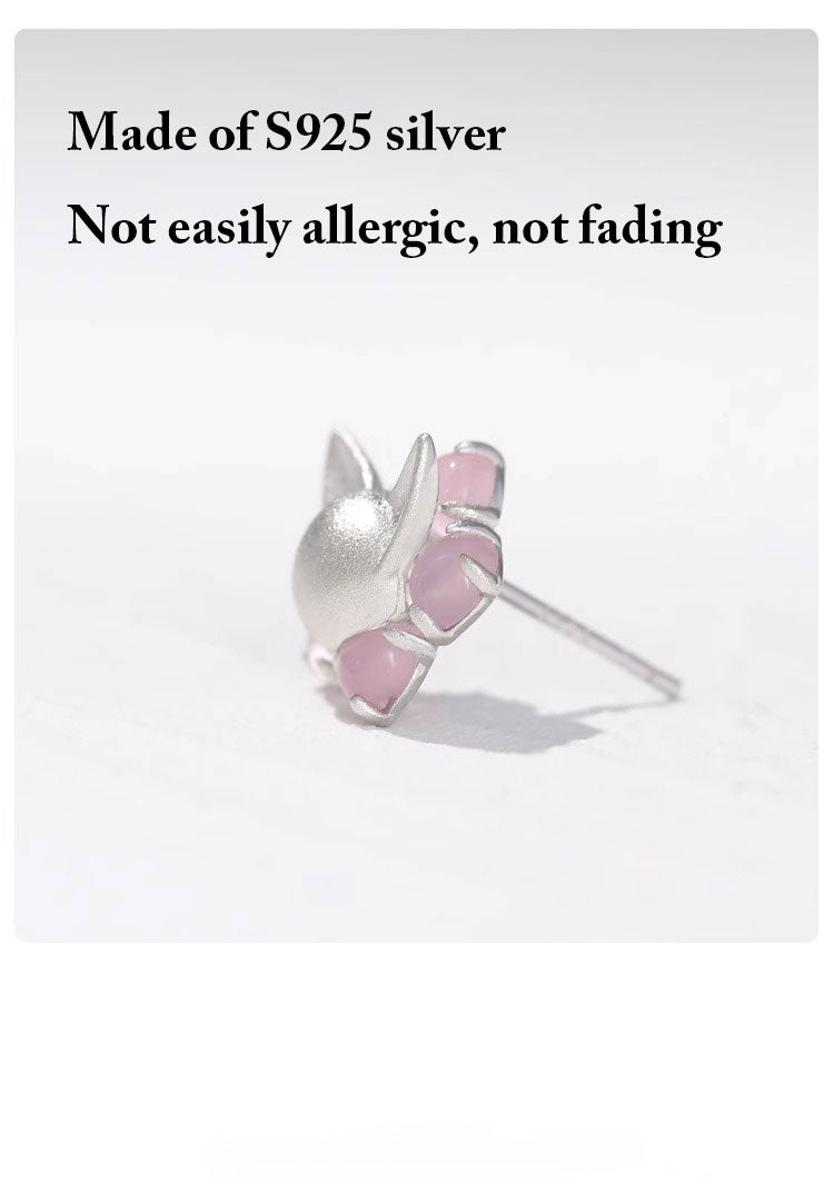 Cute Cat Sterling Silver 925 Stud earrings