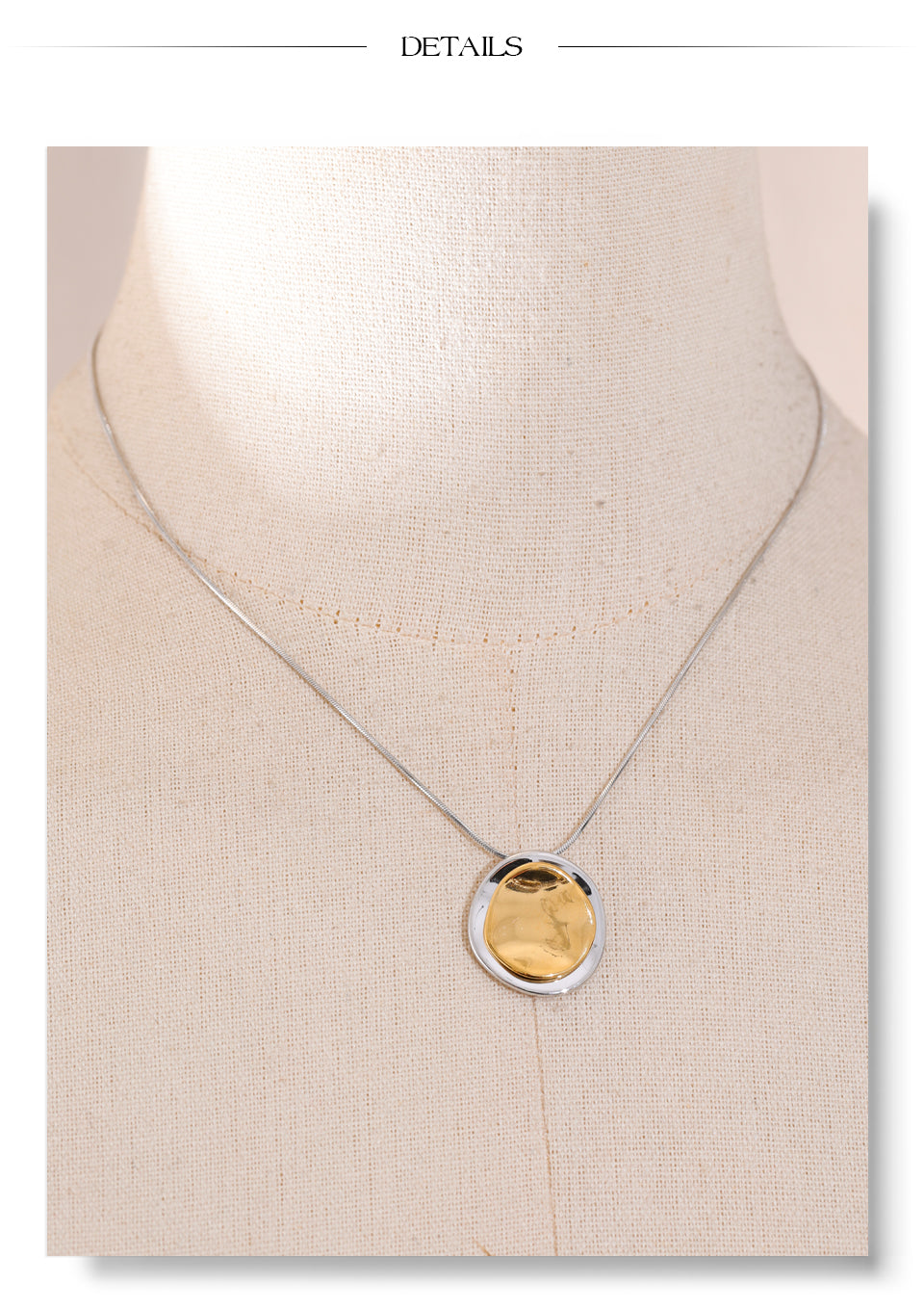 Fusion Themed Dainty Necklace 18k Gold Filled