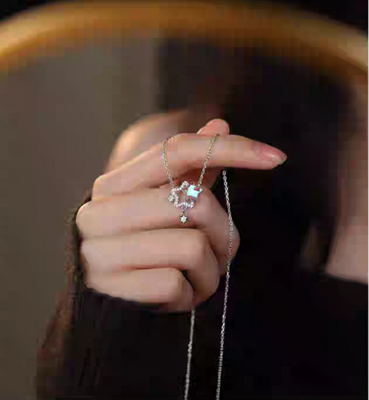 Gleaming Stars Sterling Silver 925 Certified Necklace