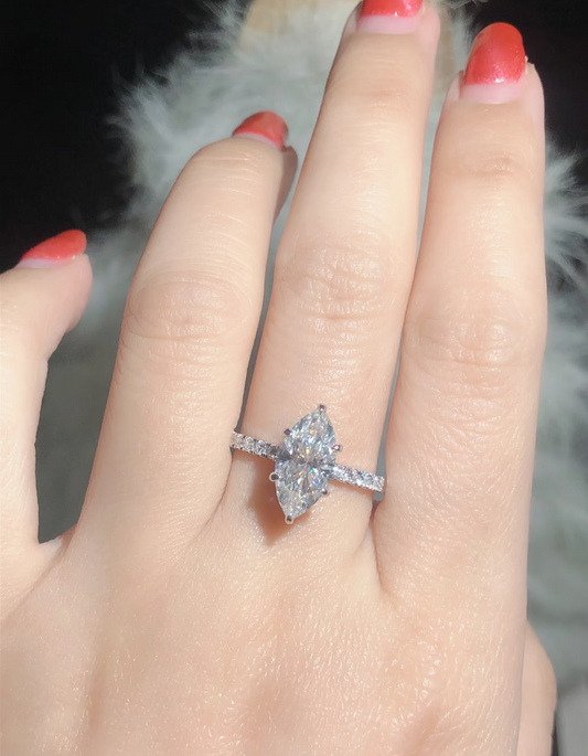 Marquise echo Sterling Silver 925 Ring