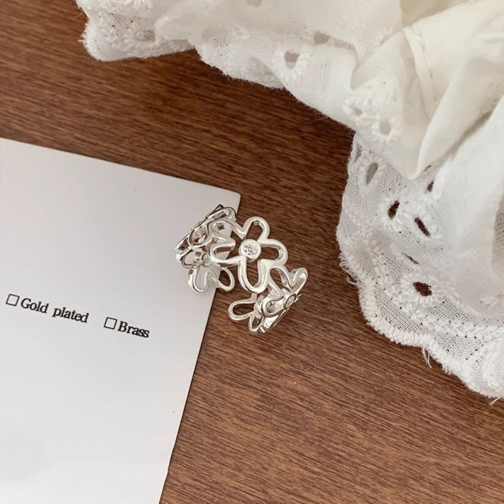 Floral notes Sterling Silver Ring