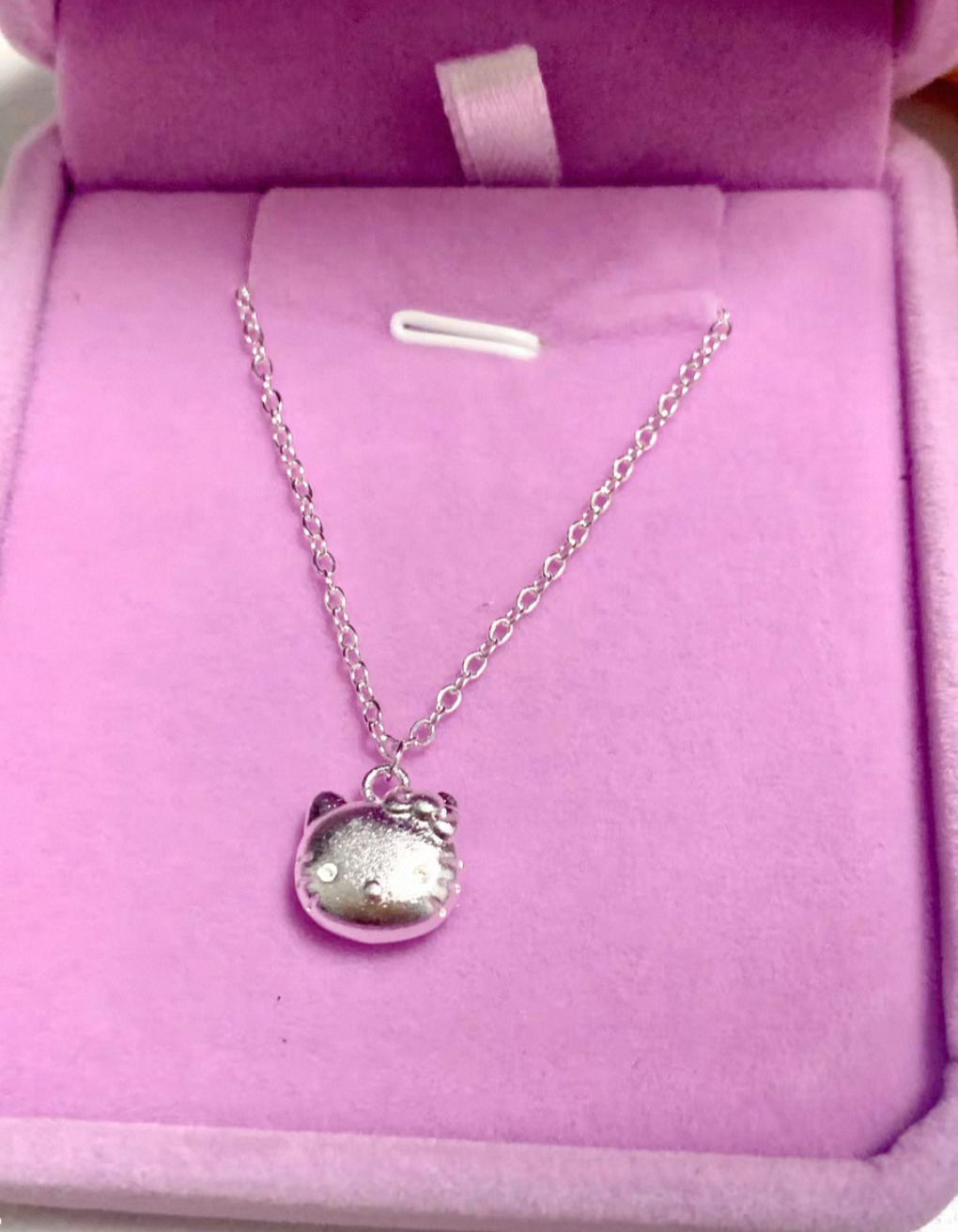 Hello Kitty Sterling Silver 925 Necklace with Exclusive Gift Packing - limited Pieces