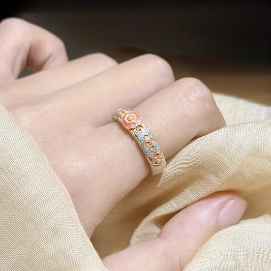 Traditional Dainty Ring 999.9 Silver with Certificate - Resizable