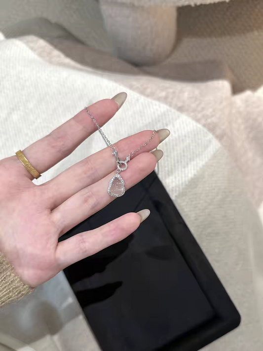 Traditional Guard Jade Sterling Silver Certified Necklace 40+5cm