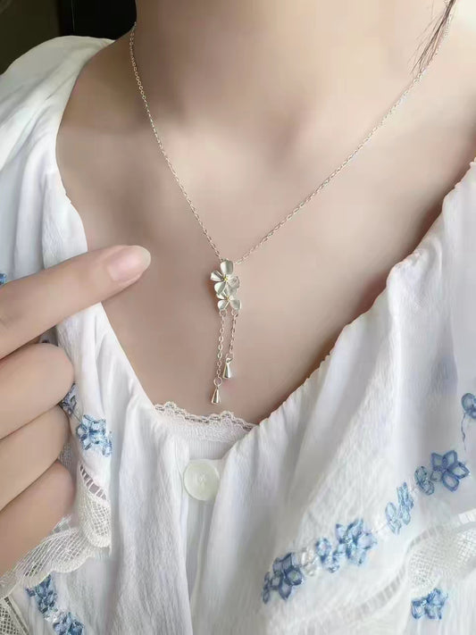 Gardenias Silver 999  Necklace with lab certificate